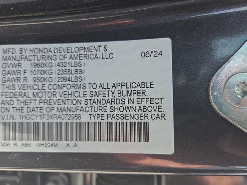 Used 2024 Honda Accord EX image 21