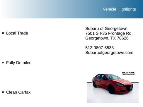 Used 2016 Dodge Dart SXT w/ Rallye Appearance Group image 10