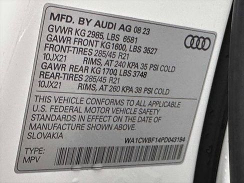 Used 2023 Audi SQ8 Prestige w/ Prestige Package AWD/4WD image 38
