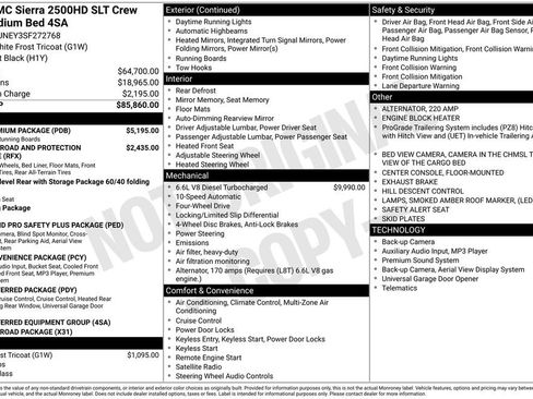 New 2025 GMC Sierra 2500 SLT w/ SLT Premium Package image 16