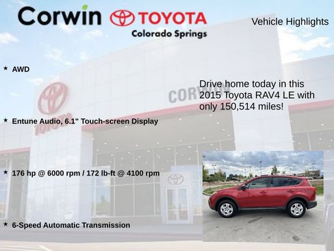 Used 2015 Toyota RAV4 LE AWD/4WD image 6