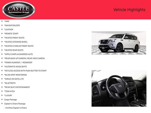 Used 2023 Nissan Armada Platinum w/ Captain's Chairs Package image 3