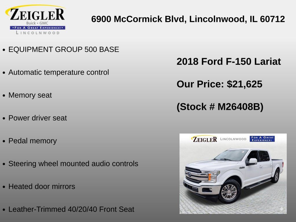 Used 2018 Ford F150 Lariat w/ Trailer Tow Package RWD image 6