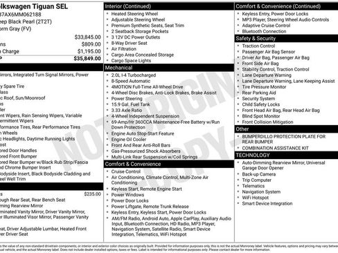 Used 2021 Volkswagen Tiguan SEL image 2