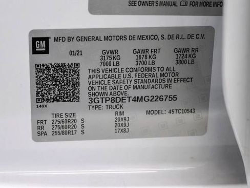 Used 2021 GMC Sierra 1500 SLT w/ SLT Premium Plus Package RWD image 68
