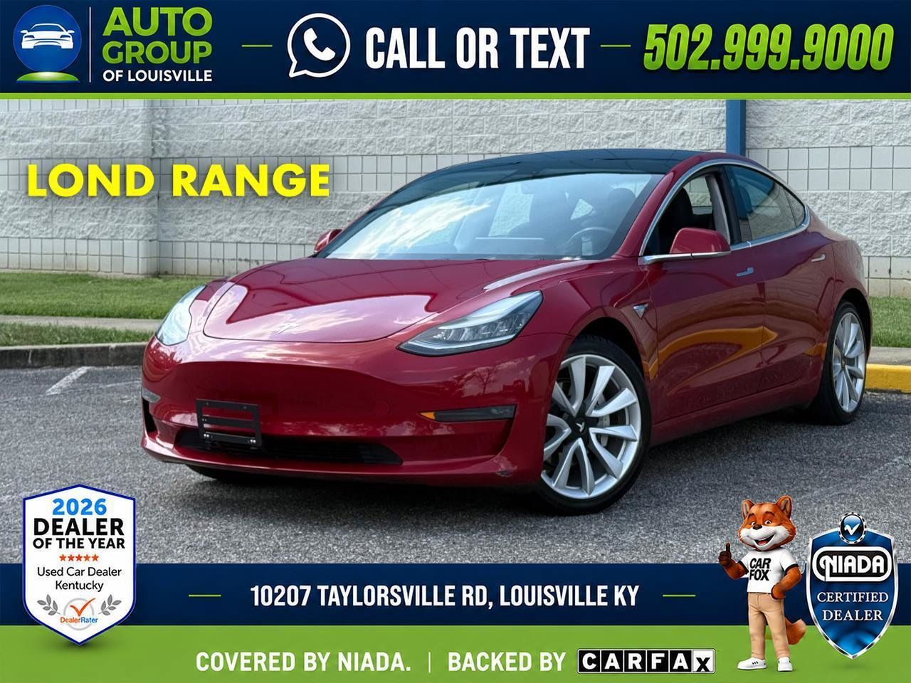 Used 2017 Tesla Model 3 Long Range RWD image 1