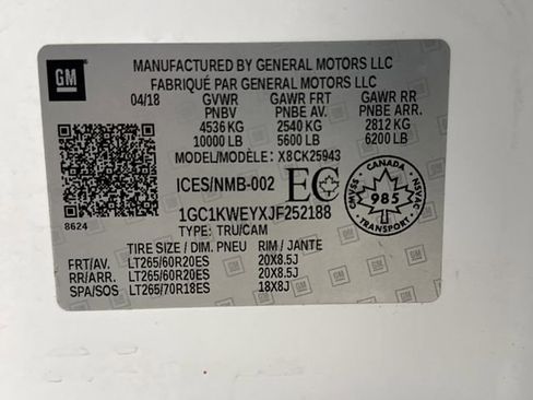 Used 2018 Chevrolet Silverado 2500 LTZ image 39