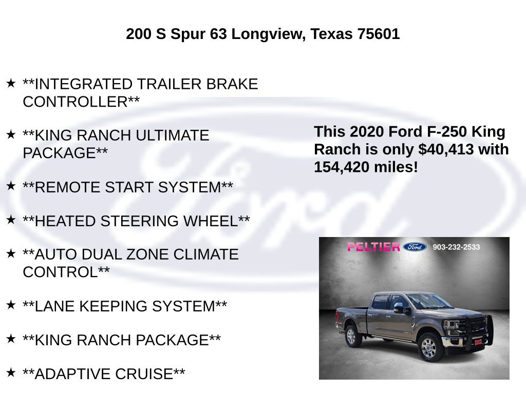 Used 2020 Ford F250 King Ranch w/ King Ranch Ultimate Package AWD/4WD image 15