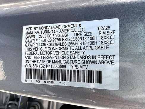 New 2026 Honda Pilot EX-L image 14