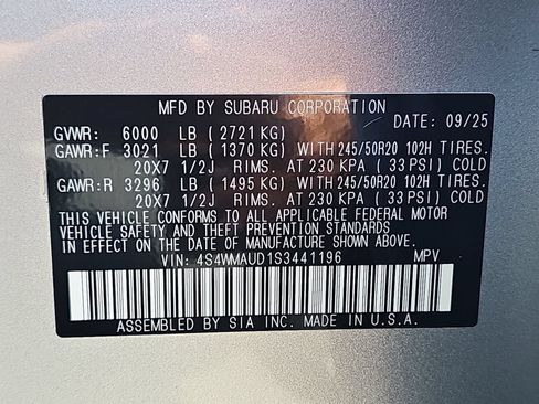Used 2025 Subaru Ascent Touring AWD/4WD image 41