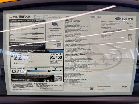 New 2026 Subaru BRZ Series.Yellow RWD image 9
