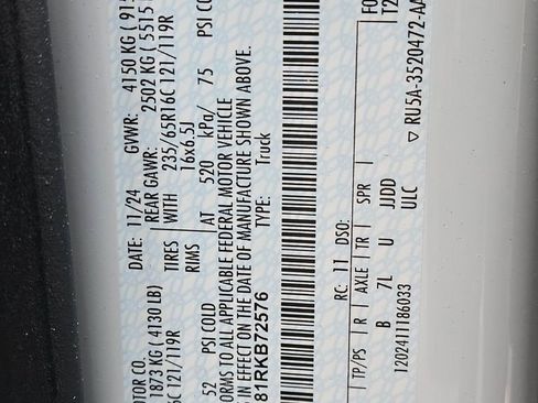 New 2024 Ford Transit 250 148 Medium Roof w/ Load Area Protection Package image 25