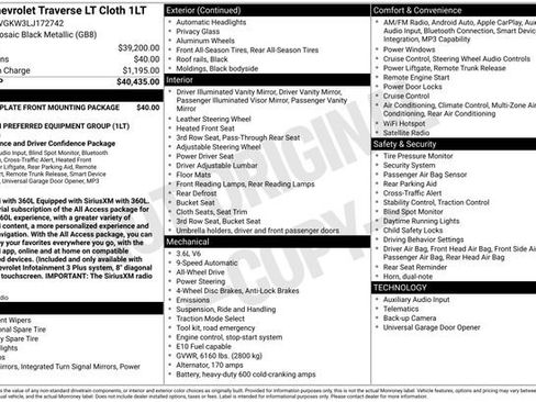 Used 2020 Chevrolet Traverse LT AWD/4WD image 2