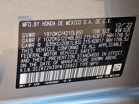 Certified 2023 Honda HR-V LX image 4