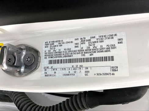 Certified 2020 Ford Escape SEL FWD image 26