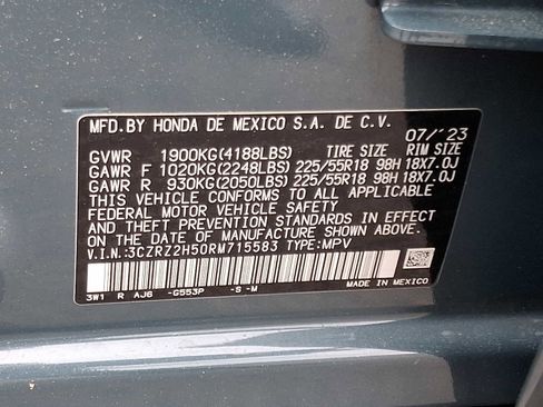 Certified 2024 Honda HR-V Sport image 27