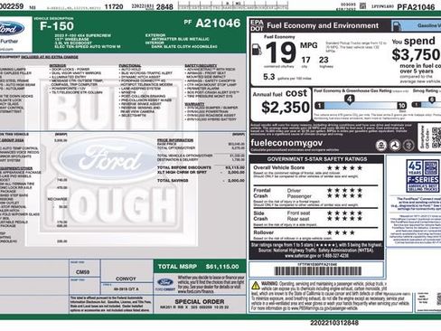 Certified 2023 Ford F150 XLT w/ Equipment Group 302A High AWD/4WD image 3