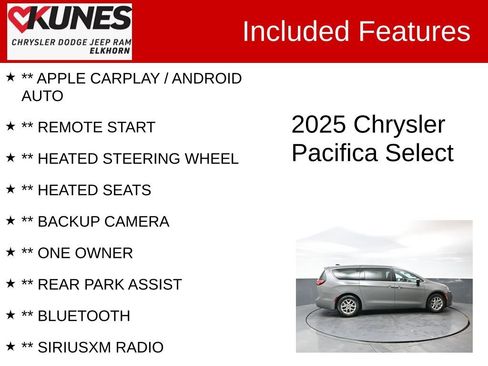 Used 2025 Chrysler Pacifica Select image 3