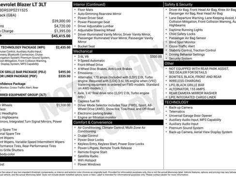 Used 2023 Chevrolet Blazer LT w/ Sound & Technology Package FWD image 4