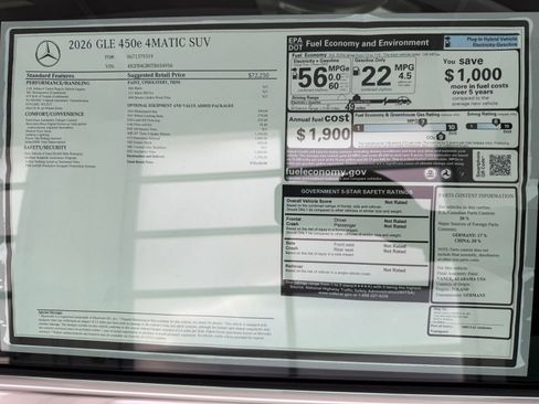 New 2026 Mercedes-Benz GLE 450e 4MATIC image 33