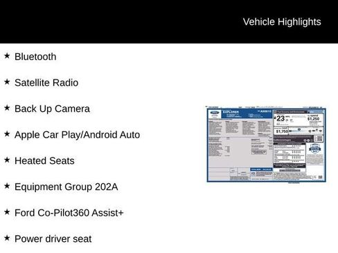 Used 2021 Ford Explorer XLT w/ Equipment Group 202A image 4