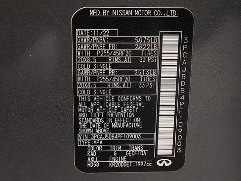 Used 2023 INFINITI QX50 Autograph AWD/4WD image 44
