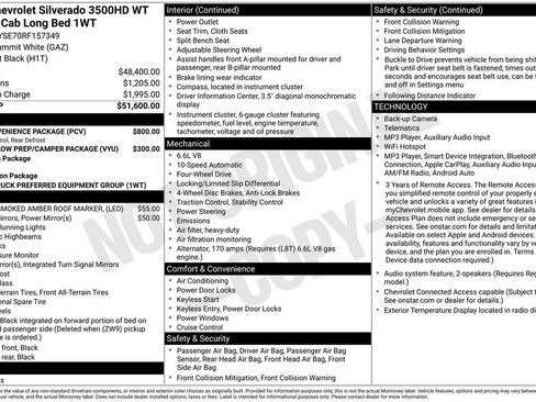 Used 2024 Chevrolet Silverado 3500 W/T w/ WT Convenience Package AWD/4WD image 14