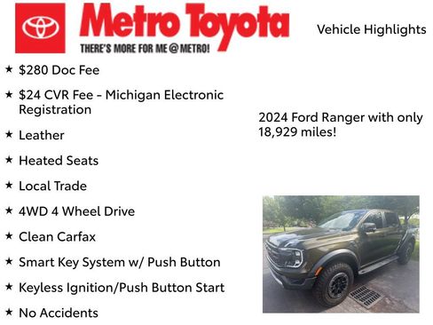 Used 2024 Ford Ranger Raptor AWD/4WD image 8