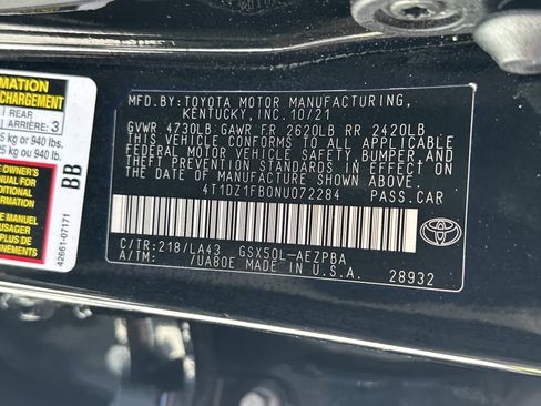 Used 2022 Toyota Avalon Limited w/ Advanced Safety Package FWD image 35