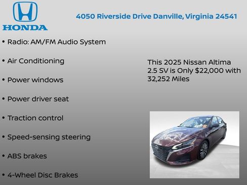 Used 2025 Nissan Altima 2.5 SV FWD image 7