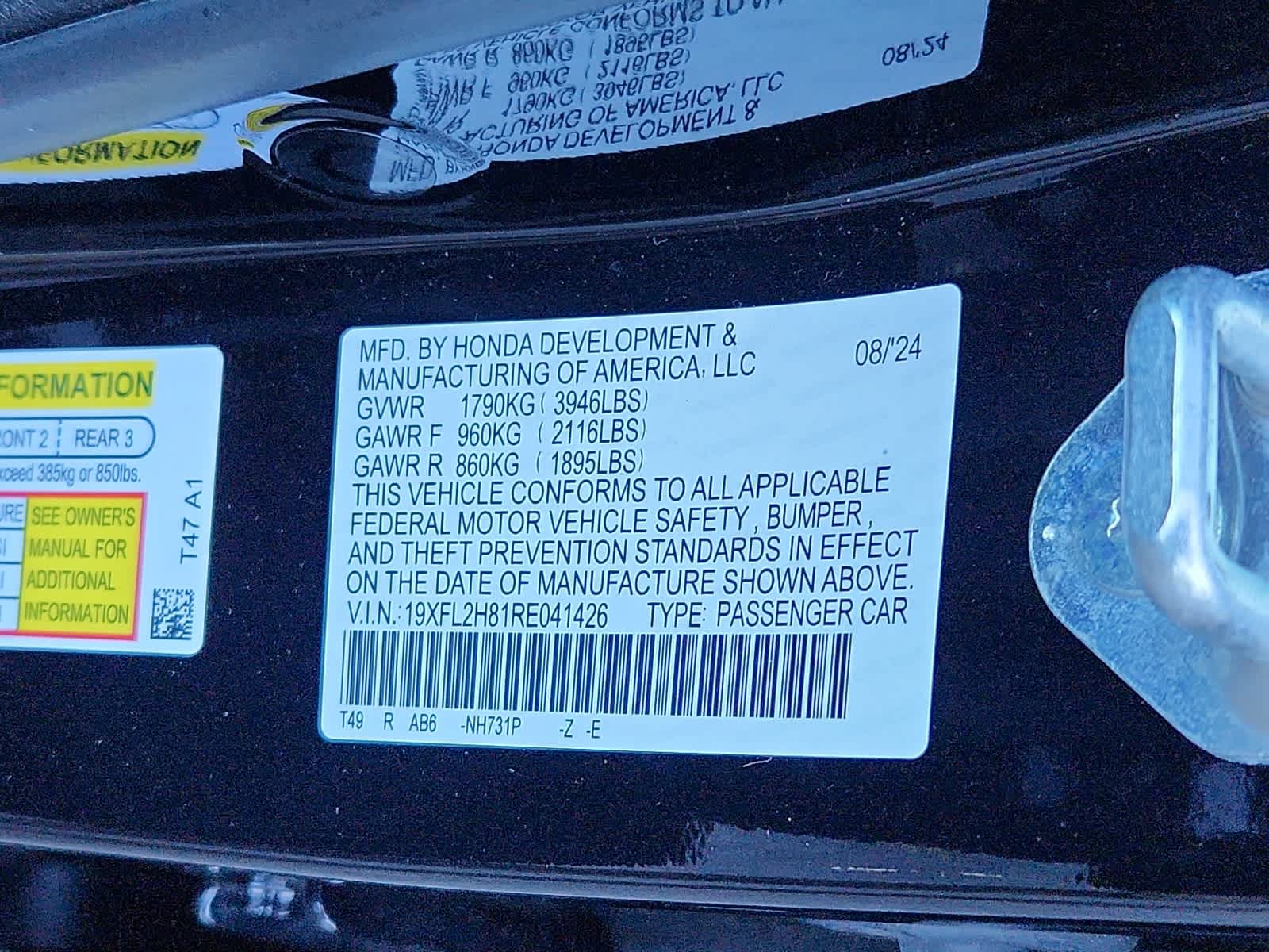 Certified 2024 Honda Civic Sport image 26
