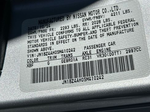 Used 2025 Nissan Z Sport w/ Floor Mat Package RWD image 27