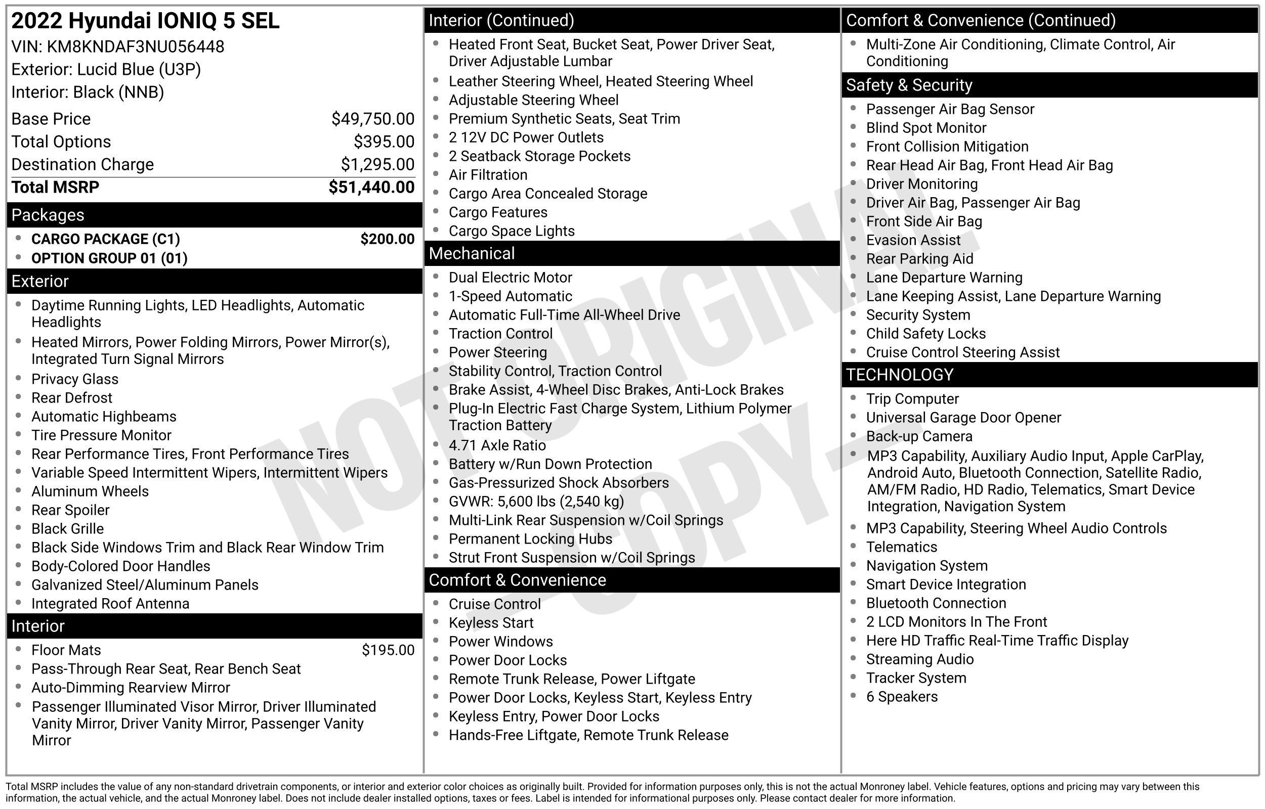 Used 2022 Hyundai Ioniq 5 SEL w/ Cargo Package AWD/4WD image 2