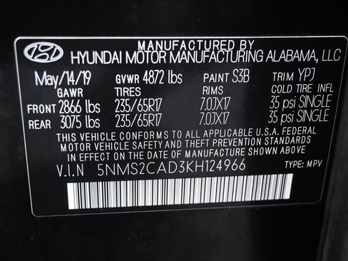 Used 2019 Hyundai Santa Fe SE AWD/4WD image 9