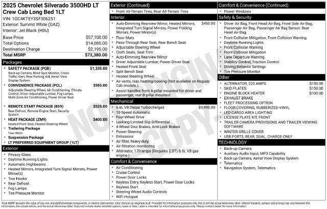 Used 2025 Chevrolet Silverado 3500 LT w/ Safety Package AWD/4WD image 4