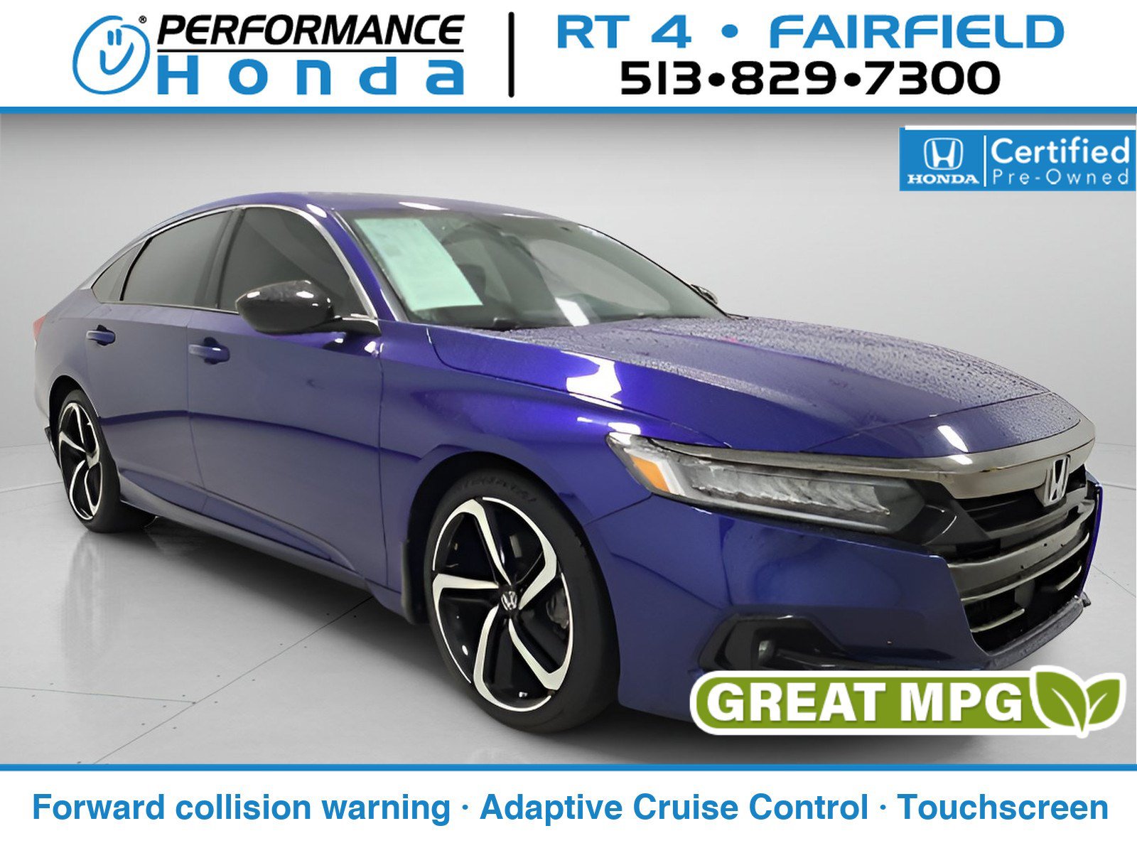 Certified 2021 Honda Accord Sport image 1