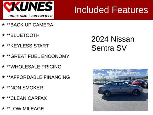 Used 2024 Nissan Sentra SV FWD image 2