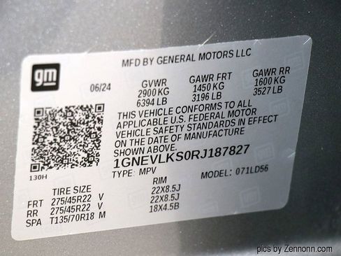 Certified 2024 Chevrolet Traverse RS w/ LPO, Floor Liner Package image 35