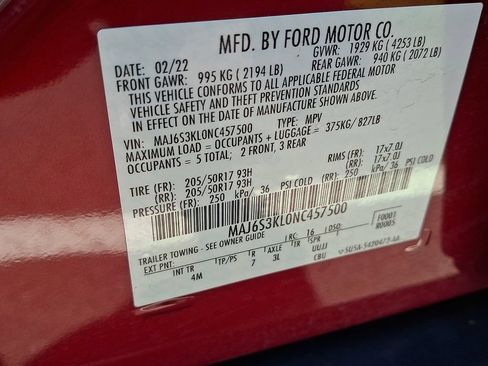 Used 2022 Ford EcoSport Titanium w/ Interior Protection Package AWD/4WD image 28