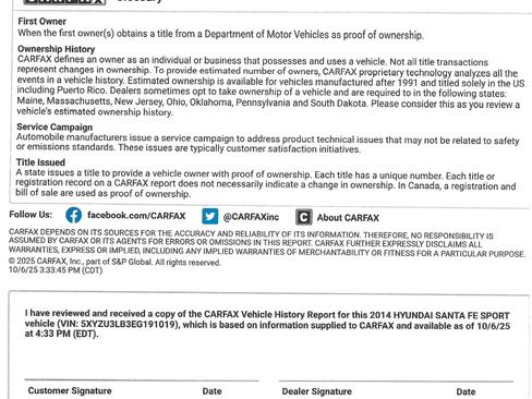 Used 2014 Hyundai Santa Fe Sport w/ Popular Equipment Package 02 image 19