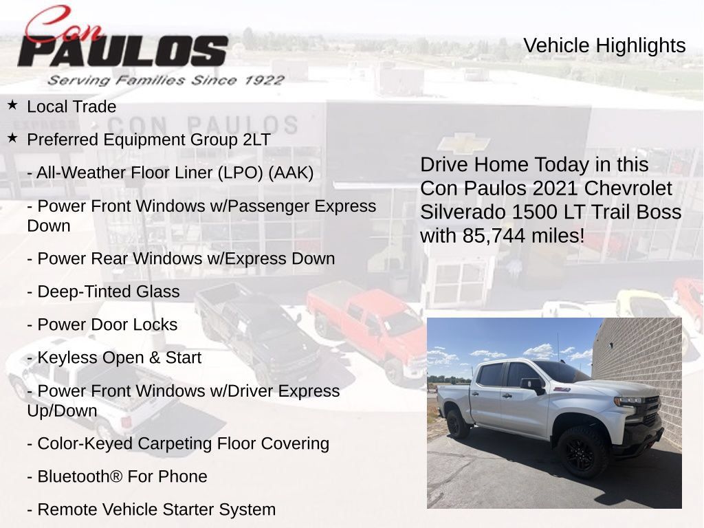 Used 2021 Chevrolet Silverado 1500 LT Trail Boss AWD/4WD image 8