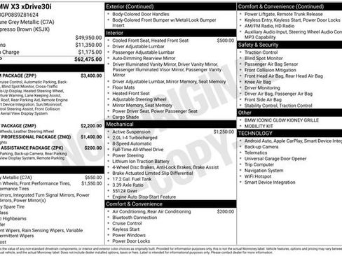 Used 2025 BMW X3 xDrive30i w/ Premium Package image 11