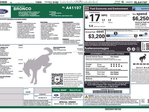 Used 2024 Ford Bronco Outer Banks w/ Sasquatch Package image 4