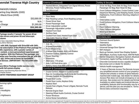 Used 2023 Chevrolet Traverse High Country FWD image 11