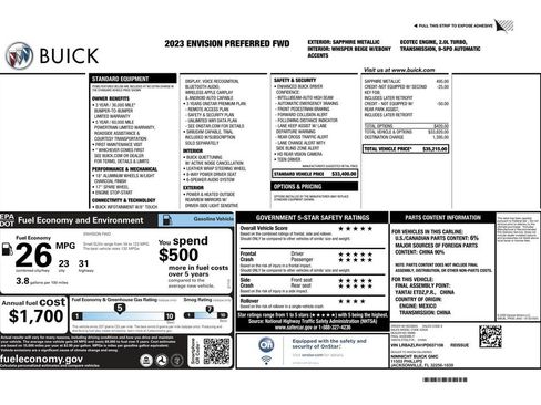 Used 2023 Buick Envision Preferred image 3