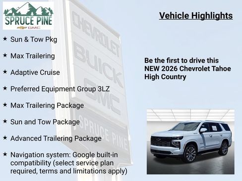 New 2026 Chevrolet Tahoe High Country w/ Sun And Tow Package AWD/4WD image 5