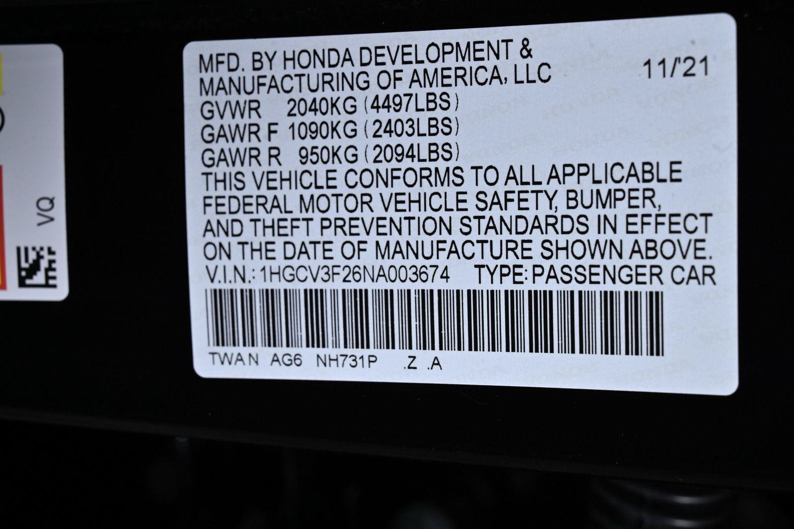 Used 2022 Honda Accord Sport image 34