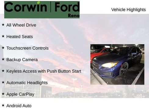 Used 2018 Subaru Impreza 2.0i Sport w/ Popular Package #1 image 7