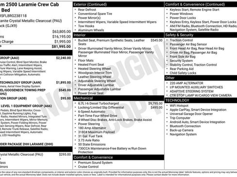 Used 2024 RAM 2500 Laramie w/ Safety Group AWD/4WD image 39