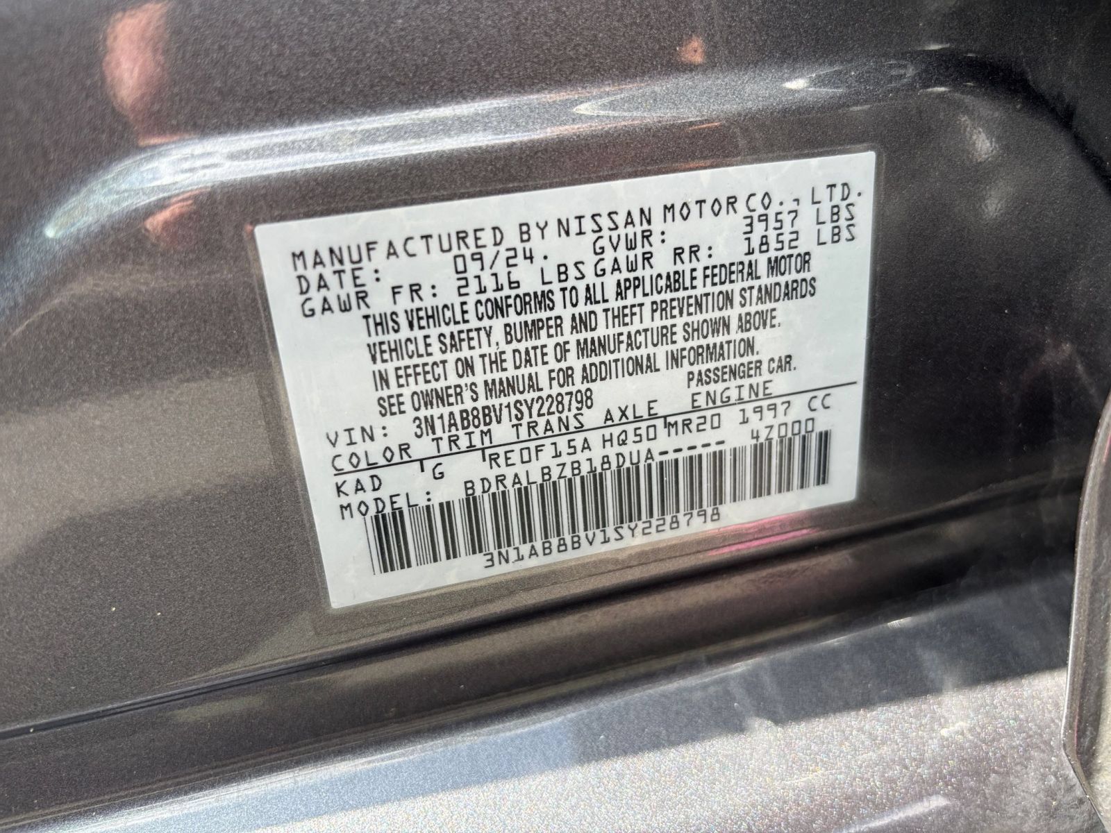 Used 2025 Nissan Sentra S FWD image 26